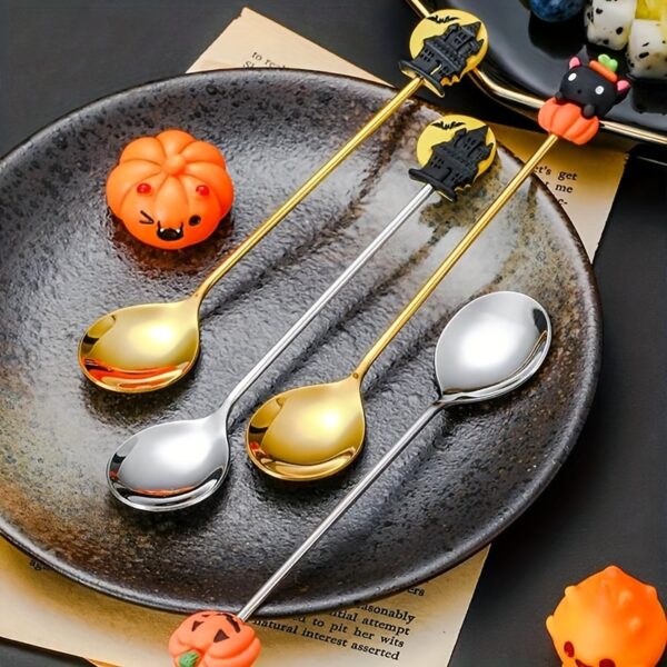 Halloween Stainless Steel Cutlery Set with Pumpkin & Ghost Handles