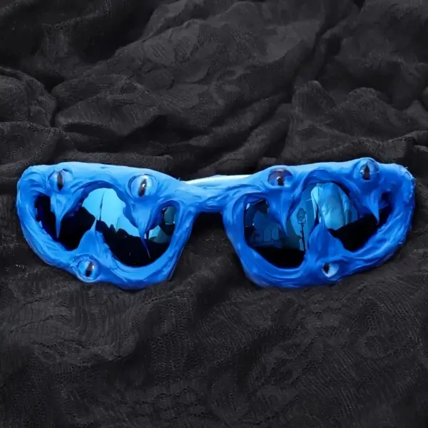 Y2K Drip Glue Vintage Square Sunglasses for Women Cosplay & Halloween