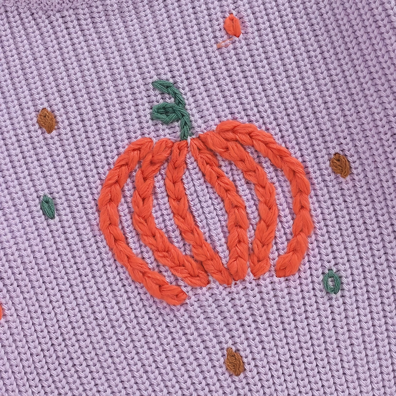 Baby Pumpkin Halloween Sweater for Boys and Girls - Cozy Autumn Knit Pullover - Image 4