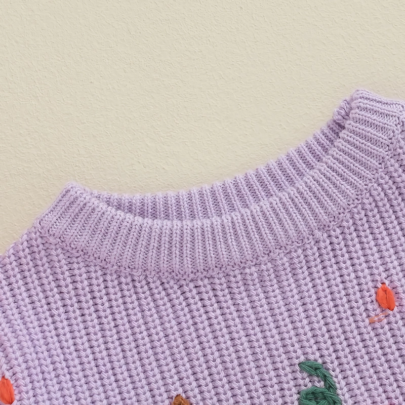 Baby Pumpkin Halloween Sweater for Boys and Girls - Cozy Autumn Knit Pullover - Image 3