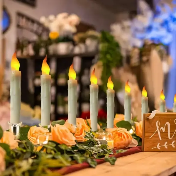Magical Floating LED Candles with Remote Control - Flameless Taper Candle Lights