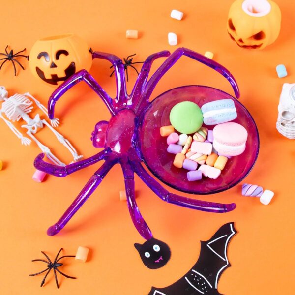 Halloween Spider Shaped Bowl & Plate - Perfect for Treats & Decor