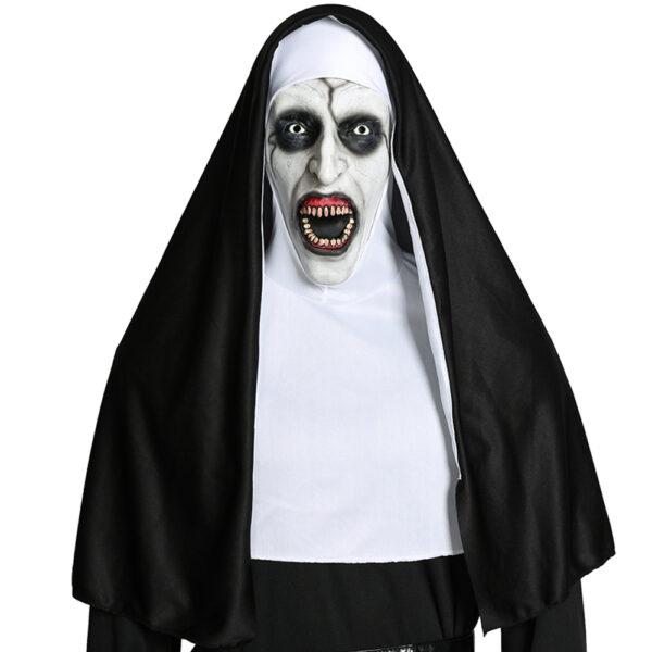 Valak The Nun Cosplay Mask – Scary Halloween Terror Costume Prop