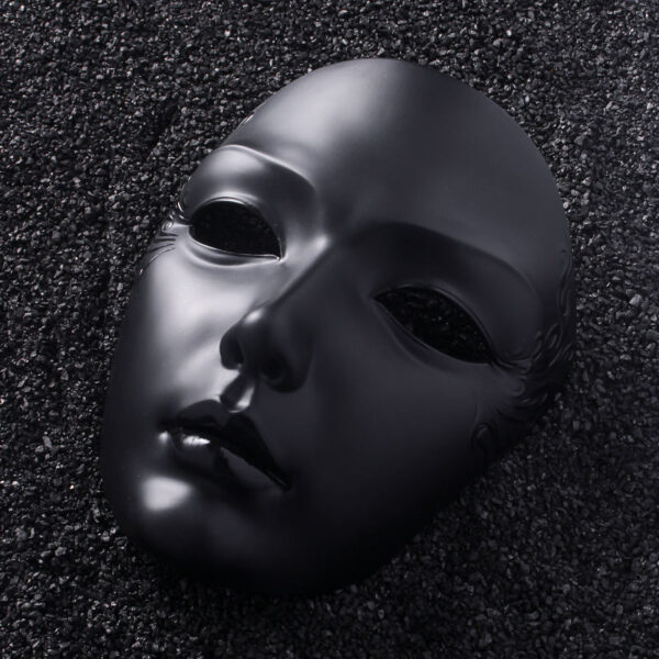 Hand-Painted Chinese Style Full Face Mask for Halloween & Cosplay