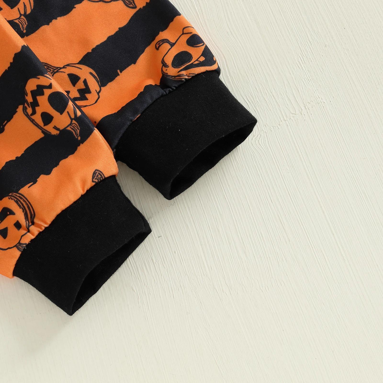 Baby Halloween Outfit 3Pcs Set Romper Pumpkin Pants & Hat - Image 6