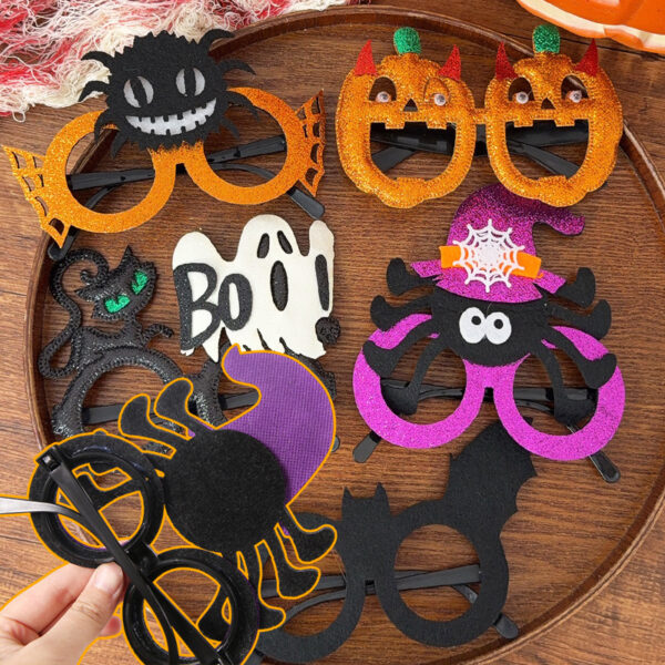 Kids Halloween Party Glasses Ghost Pumpkin Bat Eyewear Decoration