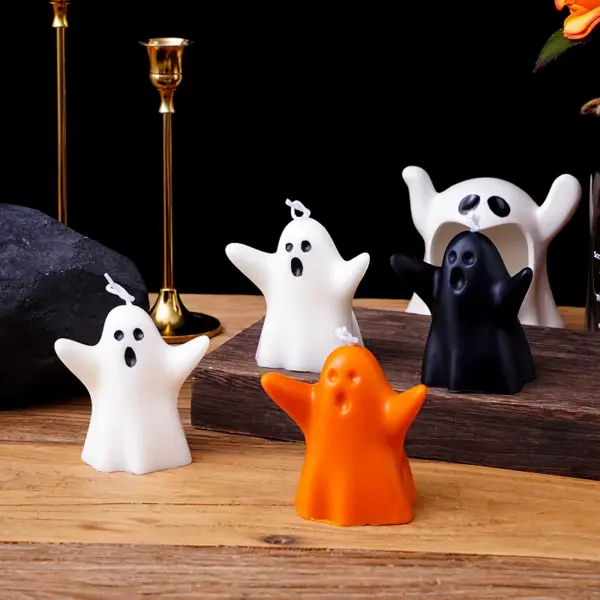 Halloween Ghost Candle - Scented Fall Aesthetic Candle for Home Decoration