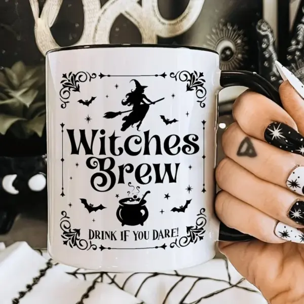 Witches Brew Ceramic Coffee Mug – Perfect Gift for Halloween & Spooky Season