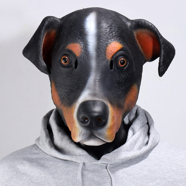 Cute Dog Mask Cosplay Latex Halloween Party Costume