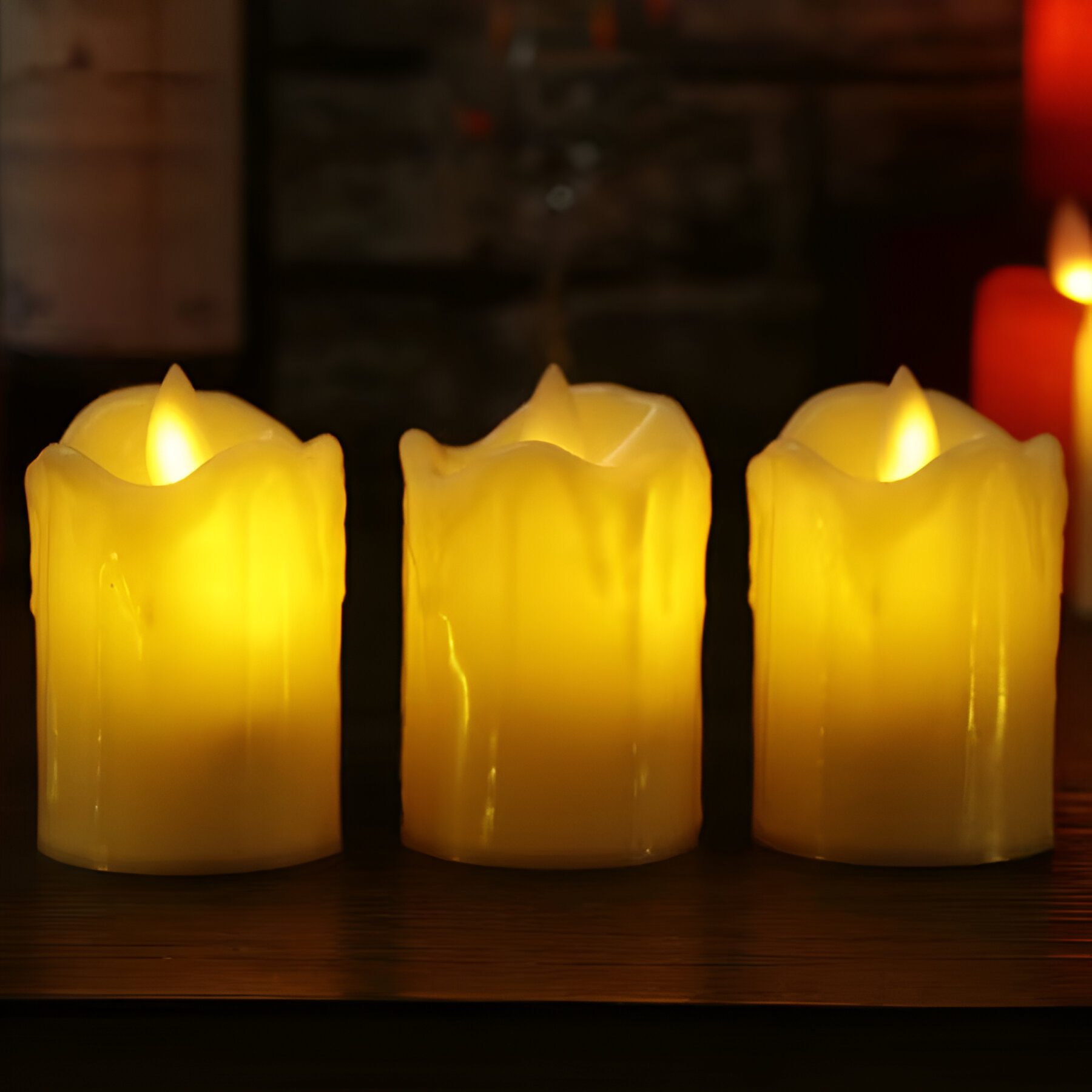 3pcs LED Flameless Candle Lights - Battery Operated, Safe for Home, Wedding & Party Decor - Image 5