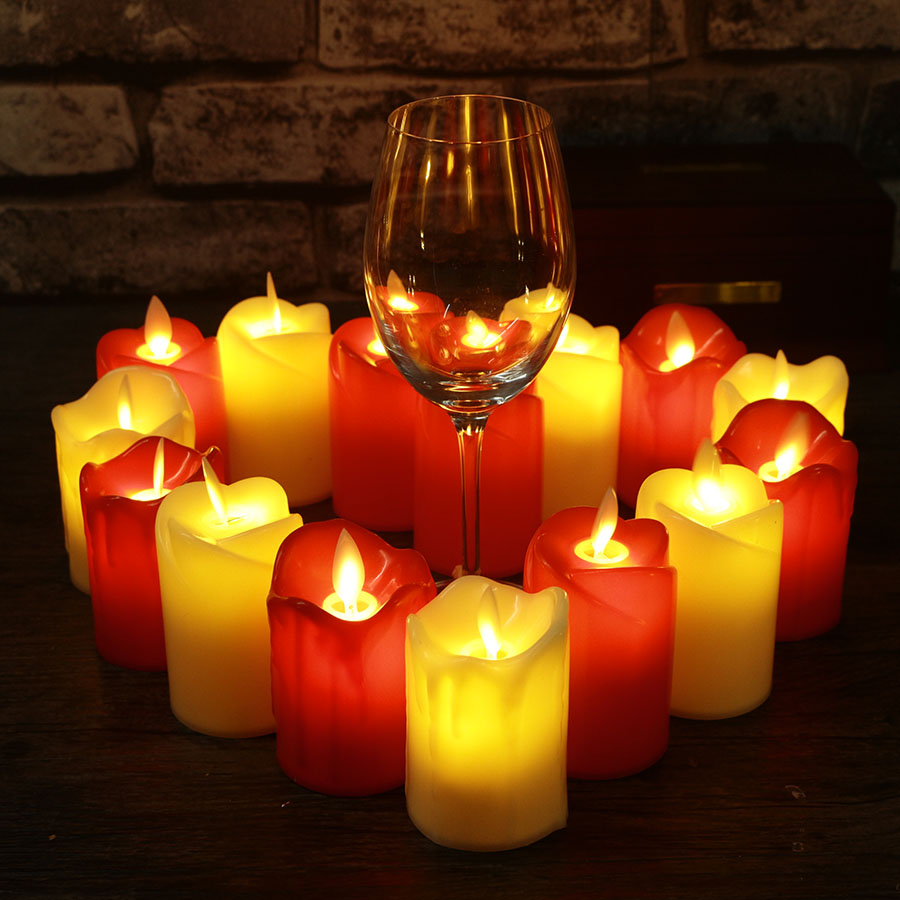 3pcs LED Flameless Candle Lights - Battery Operated, Safe for Home, Wedding & Party Decor - Image 3