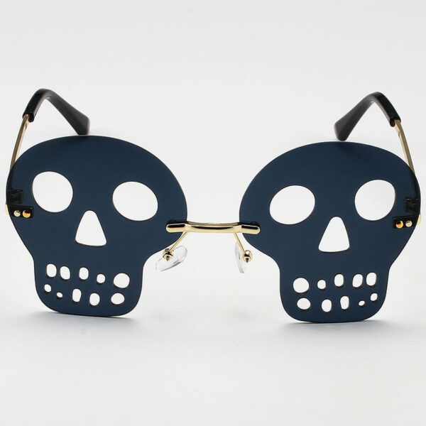 Rimless UV Protection Sunglasses for Halloween Parties and Everyday Style
