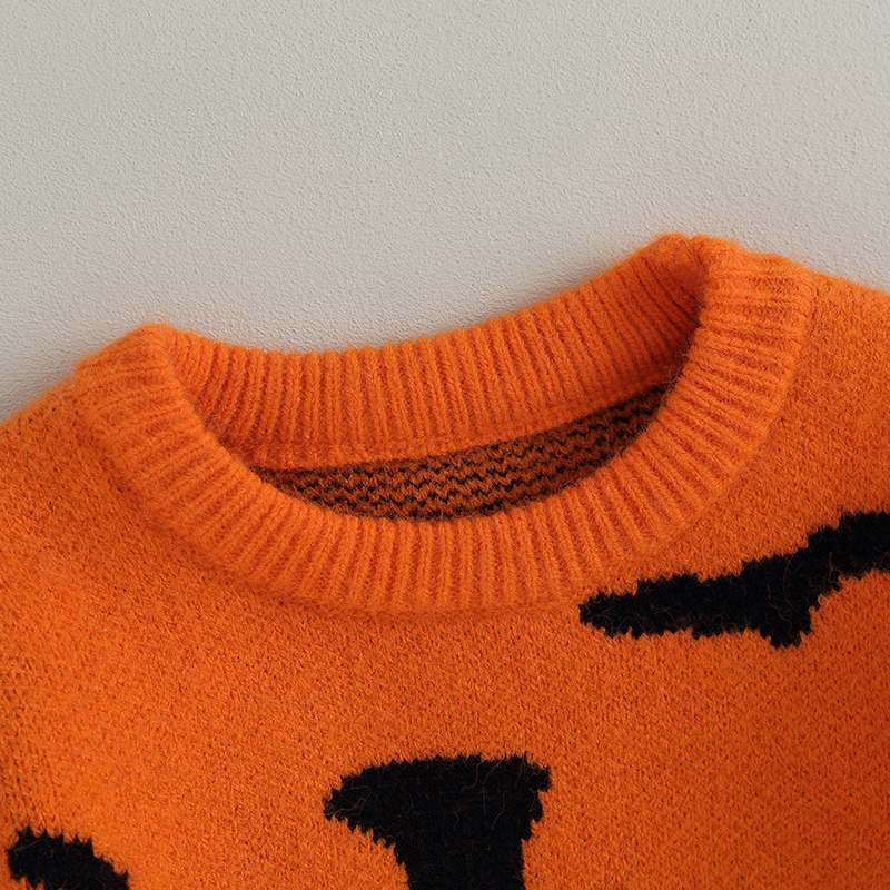 Kids Halloween Bat Sweater - Warm Crew Neck Pullover for Boys & Girls - Image 4