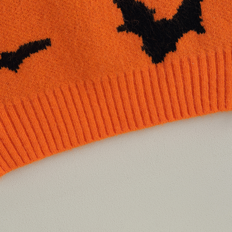 Kids Halloween Bat Sweater - Warm Crew Neck Pullover for Boys & Girls - Image 6