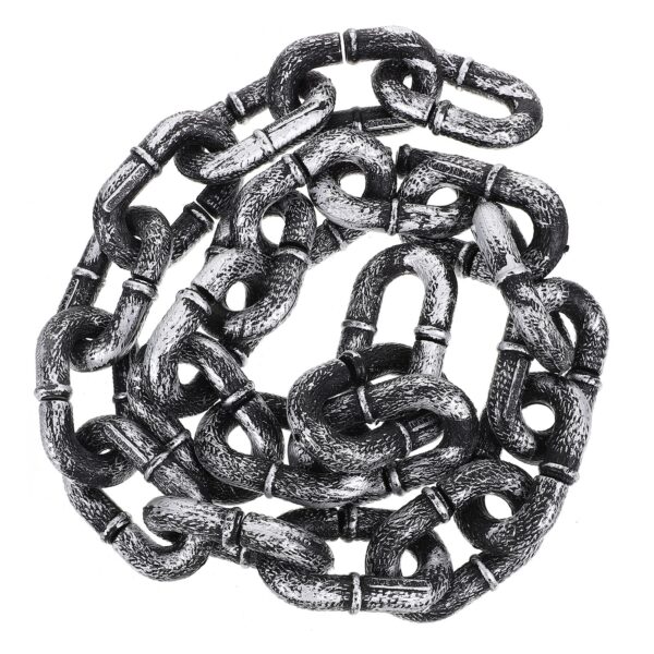 1M Halloween Decorative Simulated Iron Chain - Lightweight Plastic Party Accessory