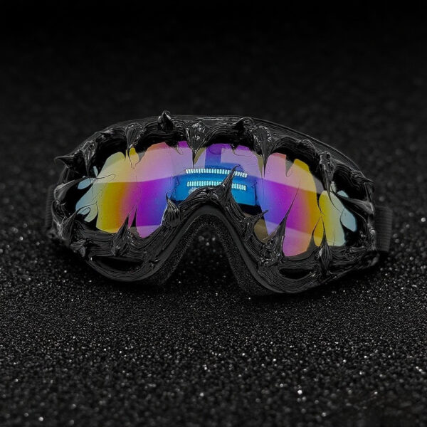 Avant-Garde Punk Spiked Goggles Sunglasses for Party & Riding