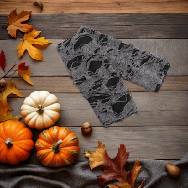 3 Pairs Gothic Fingerless Gloves with Spiderweb Lace for Halloween & Cosplay